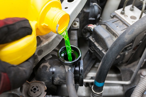 To maintain an engine’s cooling system, coolant levels should be topped up