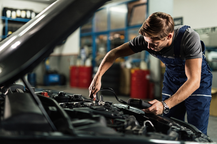 Auto mechanic career pros may suspect a faulty alternator if a vehicle’s battery is drained