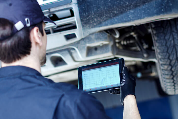 An advanced driver assistance system calibration after repairs using OEM targets