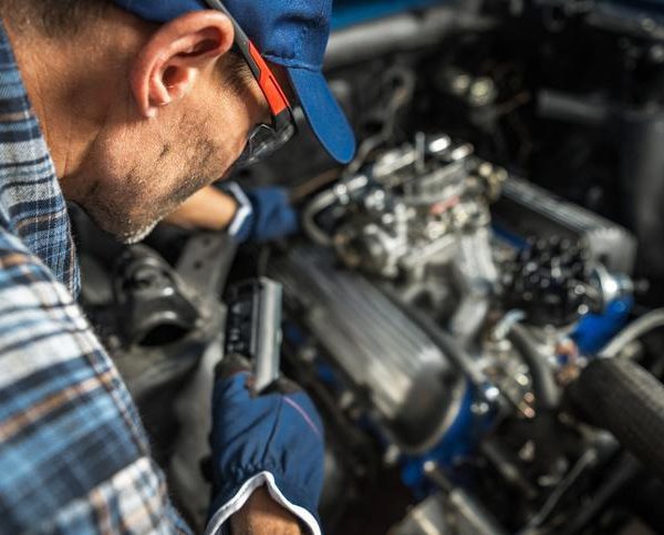 An automotive technician investigating EGR valve symptoms in an engine