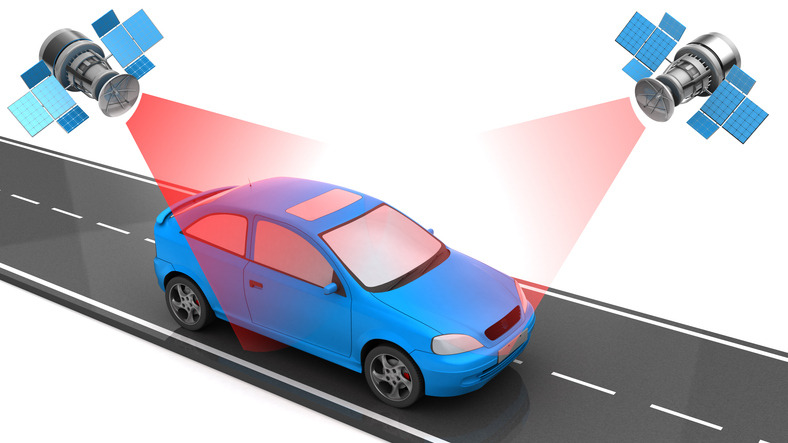 AI vehicle inspection lane scanning a car entering a dealership